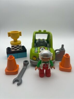 LEGO DUPLO Racing Car Playset with Driver and Accessories - 10589 - Kids Toys